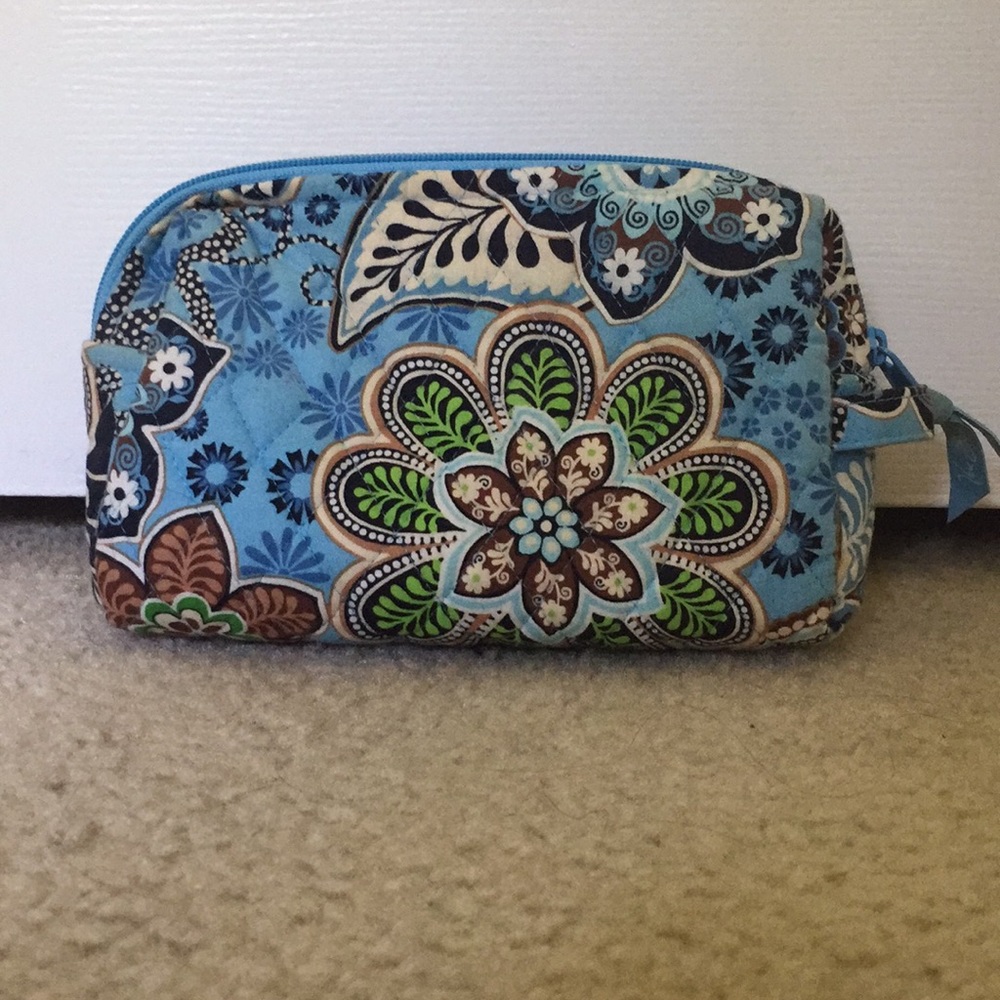 Blue Vera Bradley Cosmetics Bag